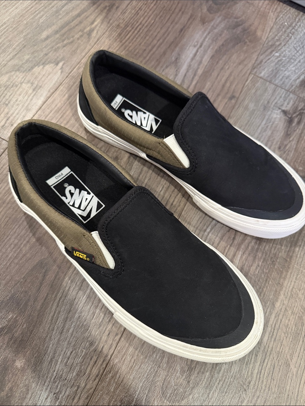 VANS Slip-On Pro, Mens Size 6.5 / Womens 8, Surplus Black Military